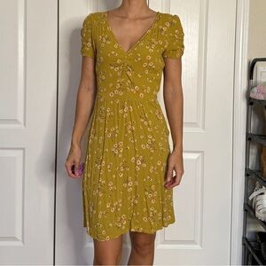 Green flower American Eagle dress